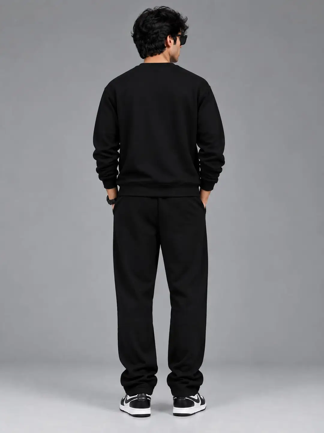 Men’s Spider Printed Winter Tracksuit Set – Full Sleeve Sweatshirt & Jogger Pants