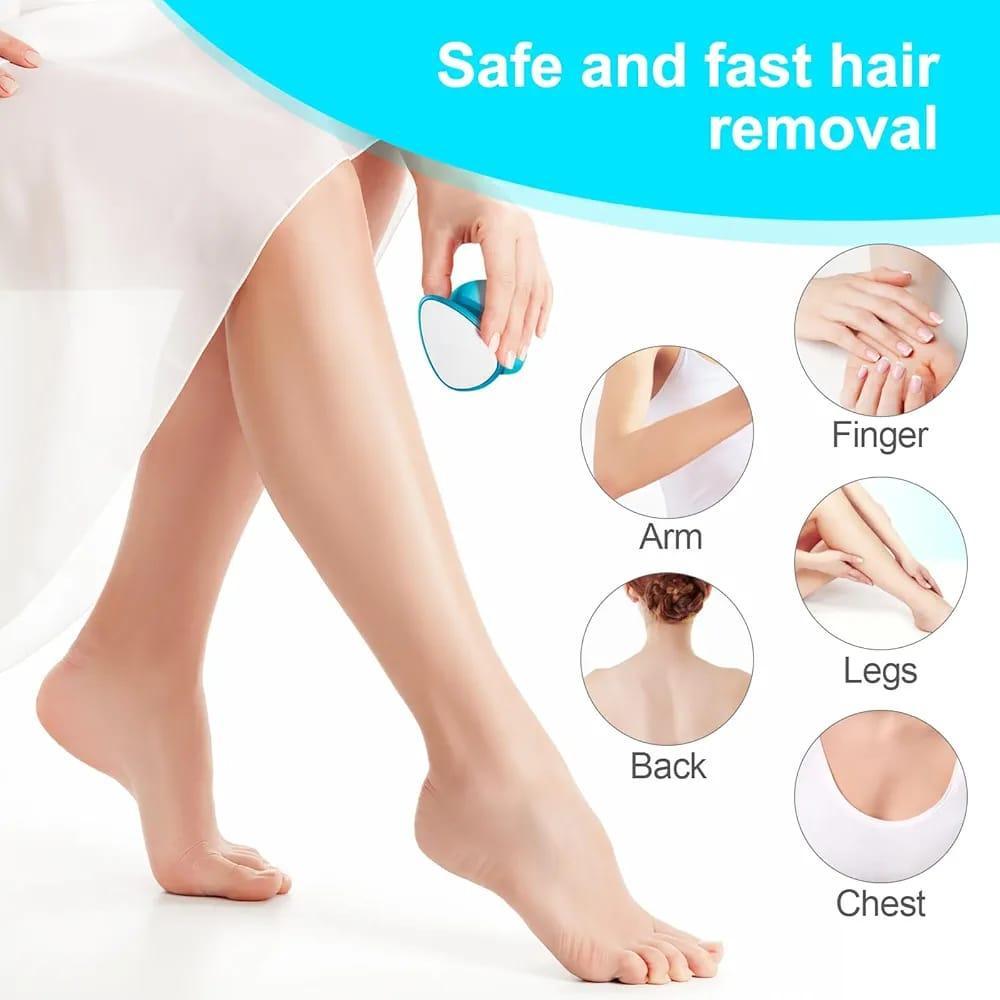 Cordless Nano Glass Hair Eraser Blue Travel Tool
