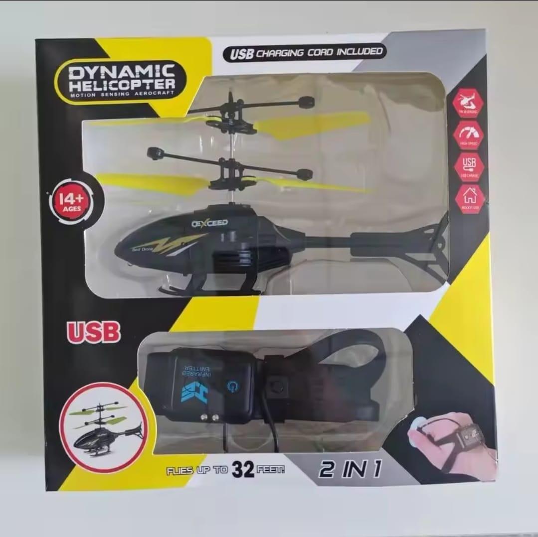 Electric Helicopter for Kids 1-10 with Induction Watch