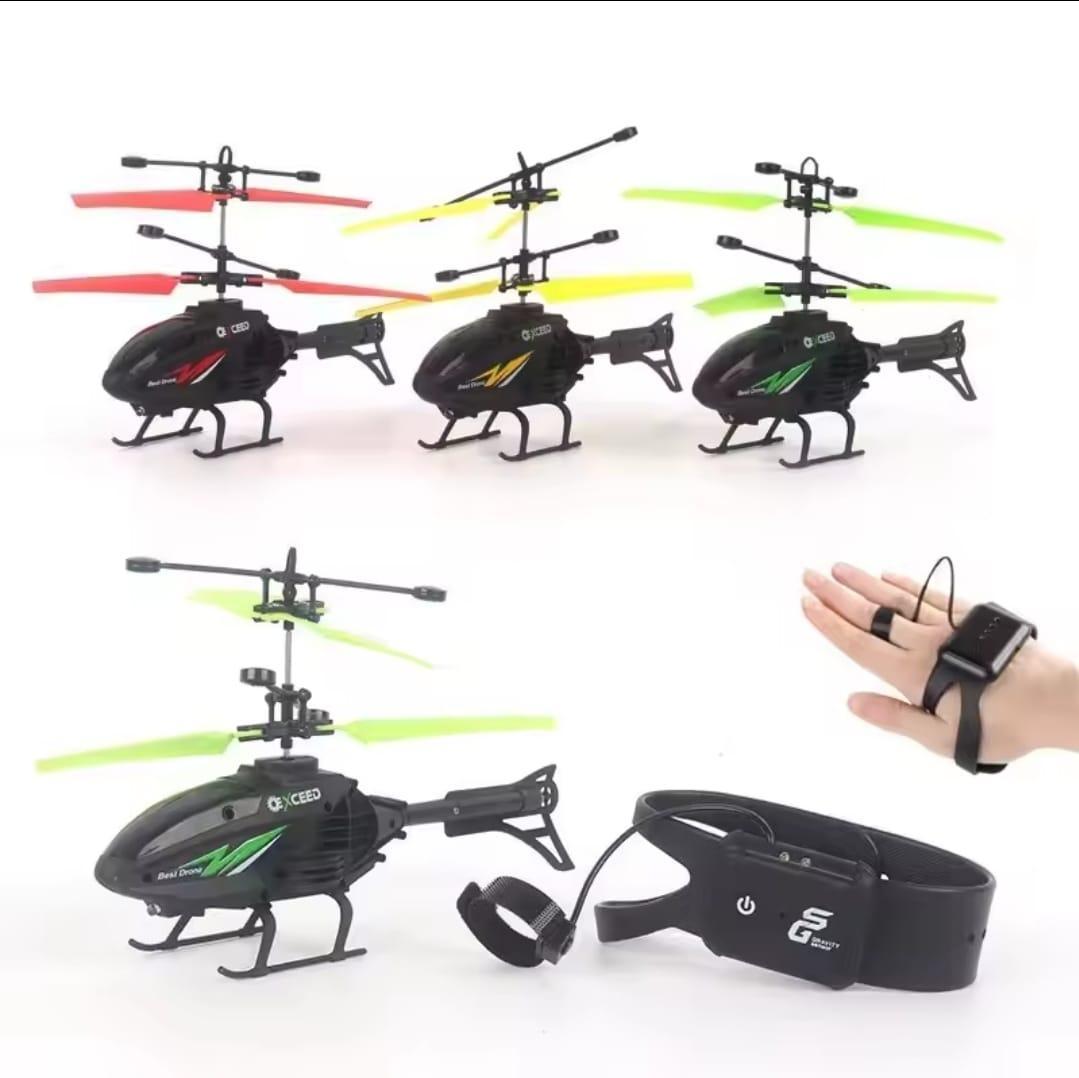 Electric Helicopter for Kids 1-10 with Induction Watch