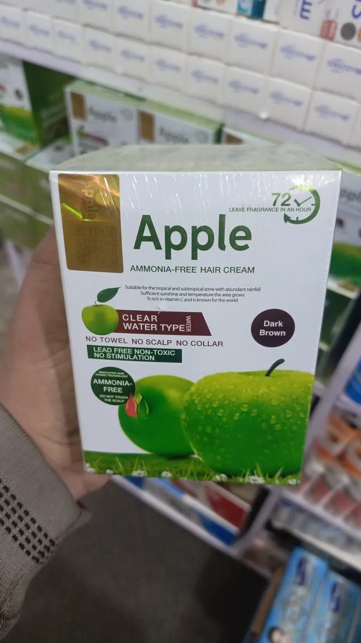 Apple Ammonia-Free Hair Cream 10x30ml Clear Water Type