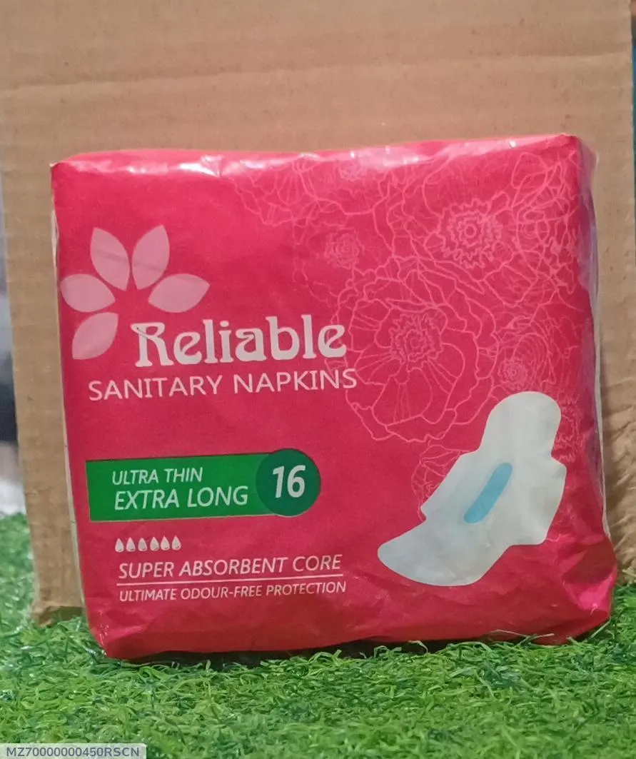 Reliable Ultra Thin Sanitary Pads 16 Pack Pink