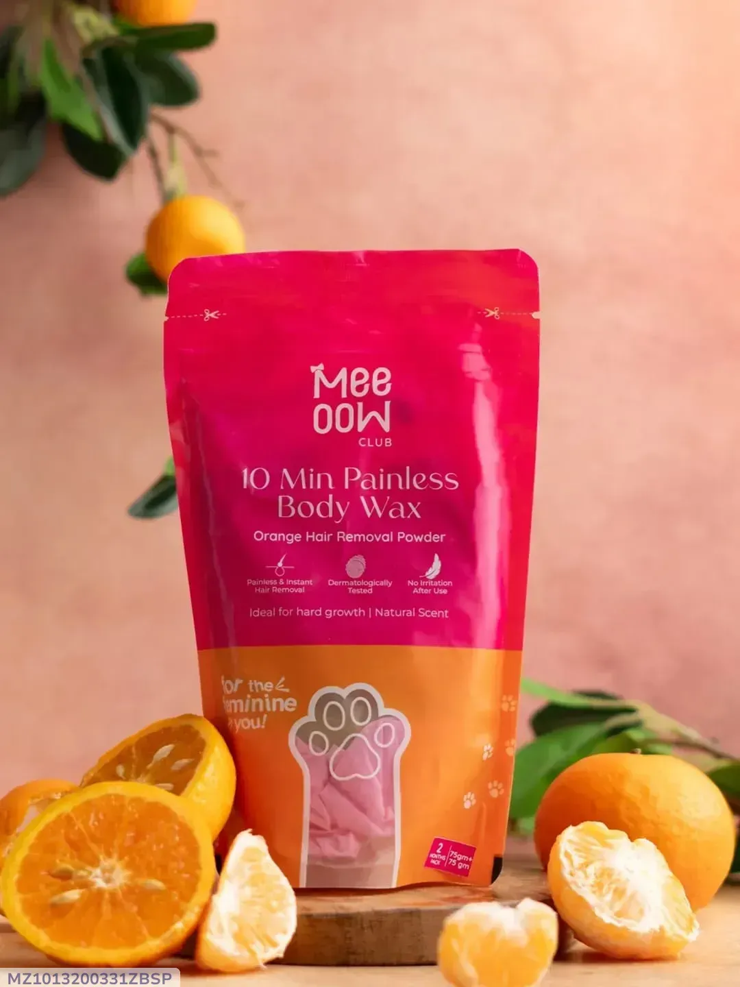 Meow 10 Min Painless Body Wax 50g Orange