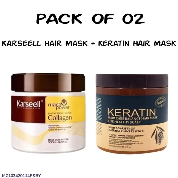Karseell Keratin Hair Mask Pack of 2