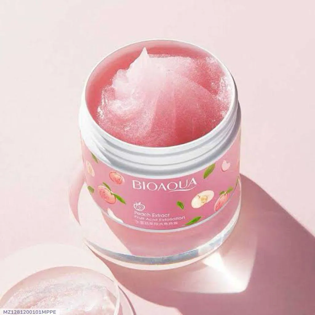 Pink Peach Extract Exfoliating Gel for Glowing Skin