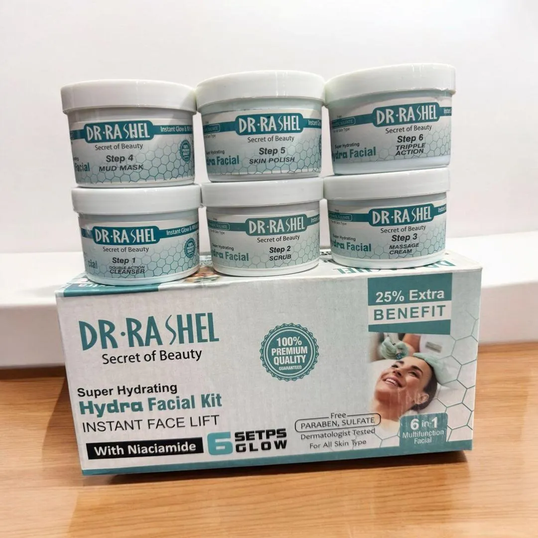 Hydra Facial Whitening Kit 6 Pcs All Skin Types