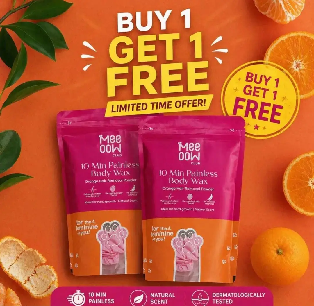 Painless Hair Removal Wax - 2 Pcs for Smooth, Hair-Free Skin
