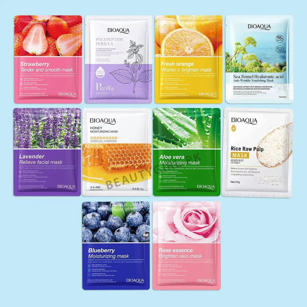 Hydrating Face Sheet Masks 5 Pcs Instant Glow