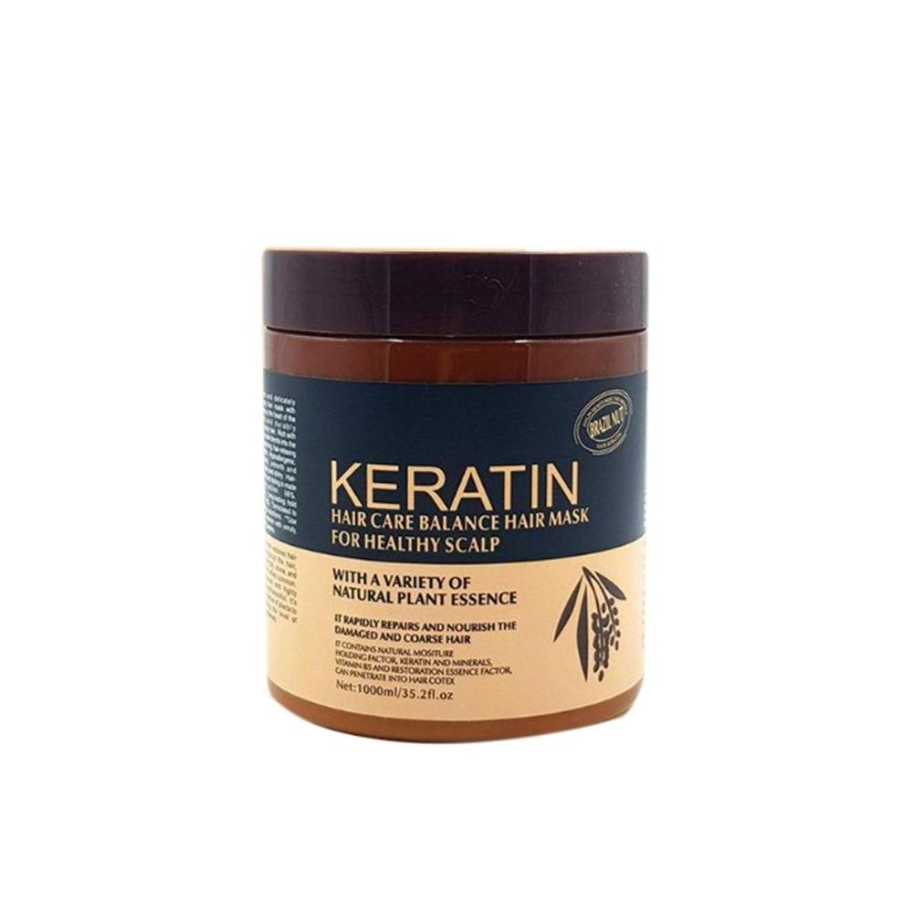 Premium Keratin Hair Mask 500ml for Frizz Control Shine