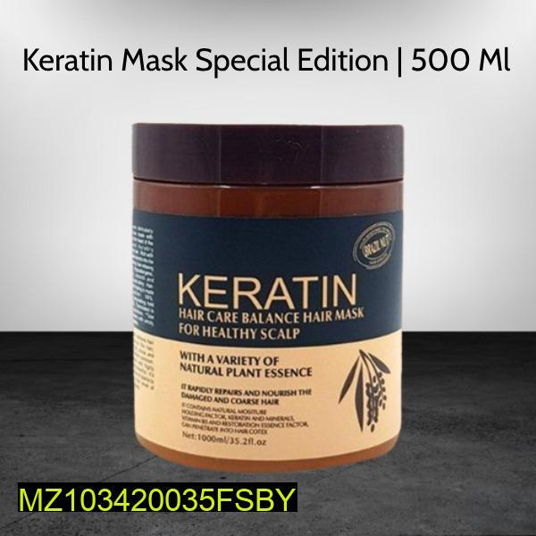 Keratin Hair Mask 500ml for Healthy Scalp & Frizz Control