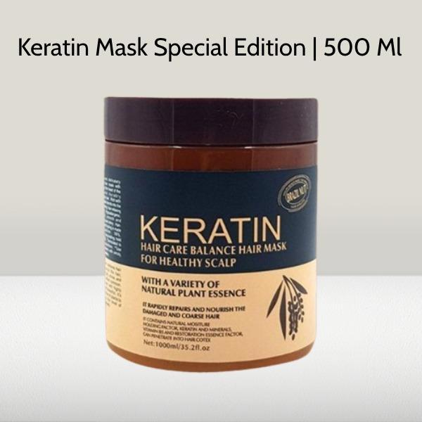 Keratin Hair Mask 500ml for Healthy Scalp & Frizz Control