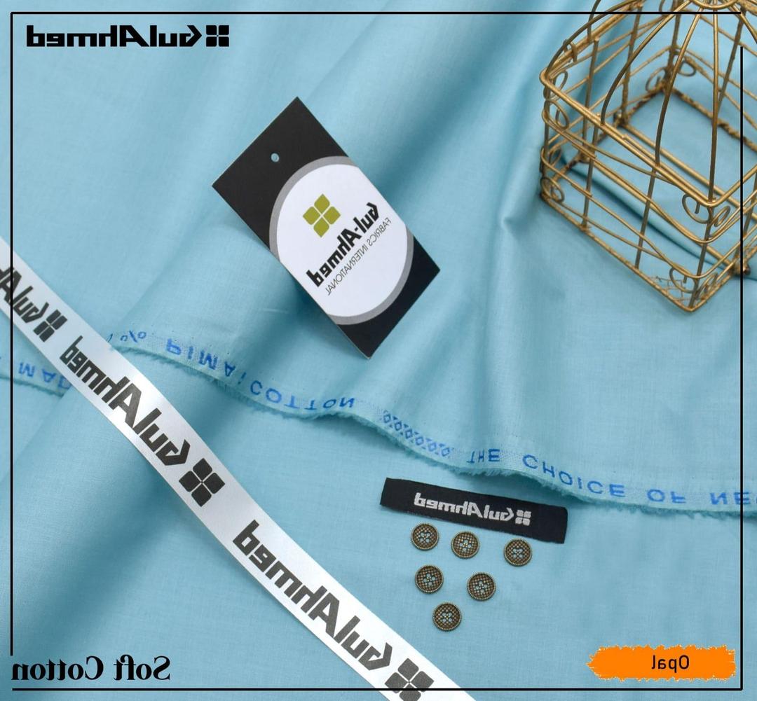 Premium Cotton Suit Turquoise Summer Office Casual Wear