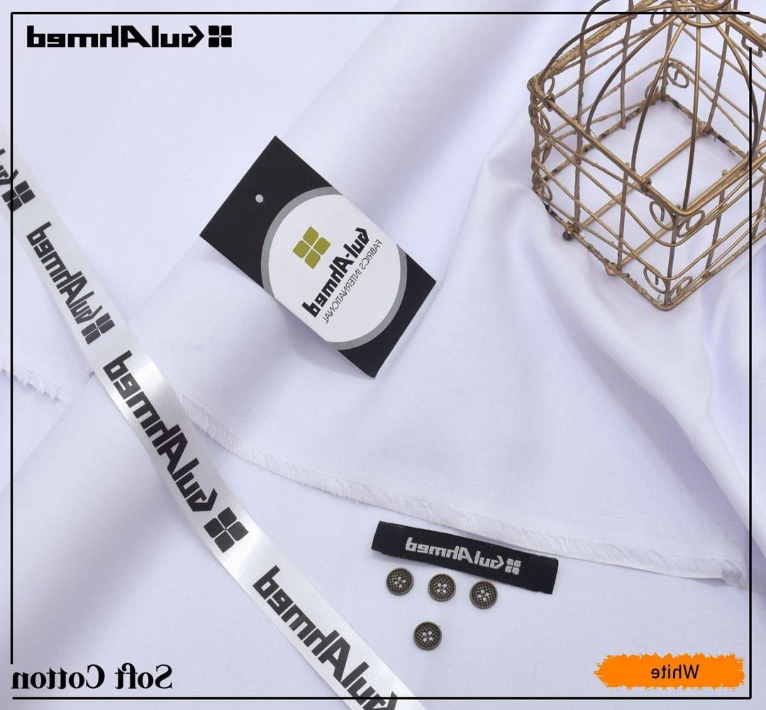 Men's Premium Cotton Suit White Summer Pakistan
