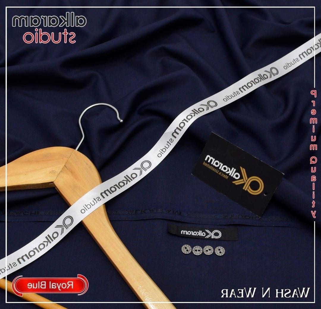 Royal Blue Boski Wash N Wear Suit for Men