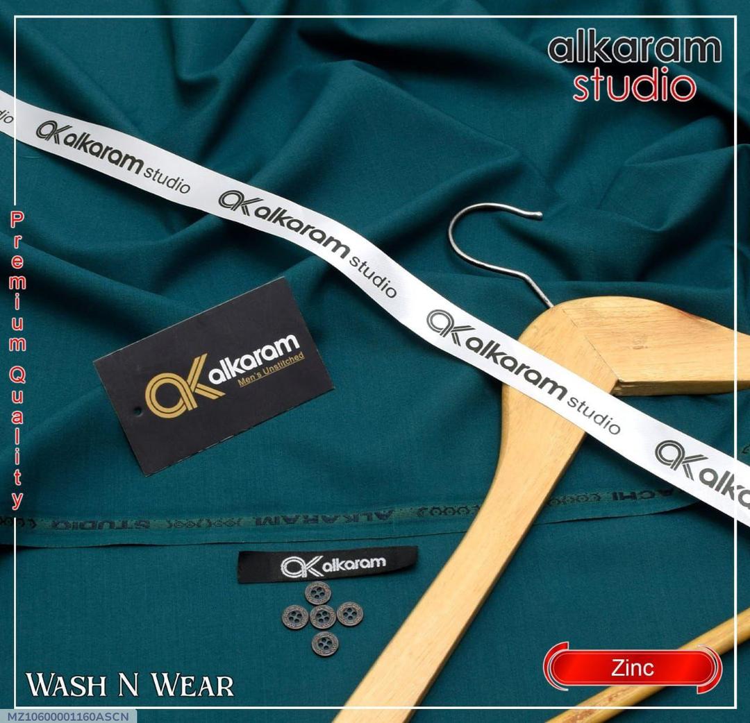 Premium Green Boski Plain Suit for Men Wash N Wear