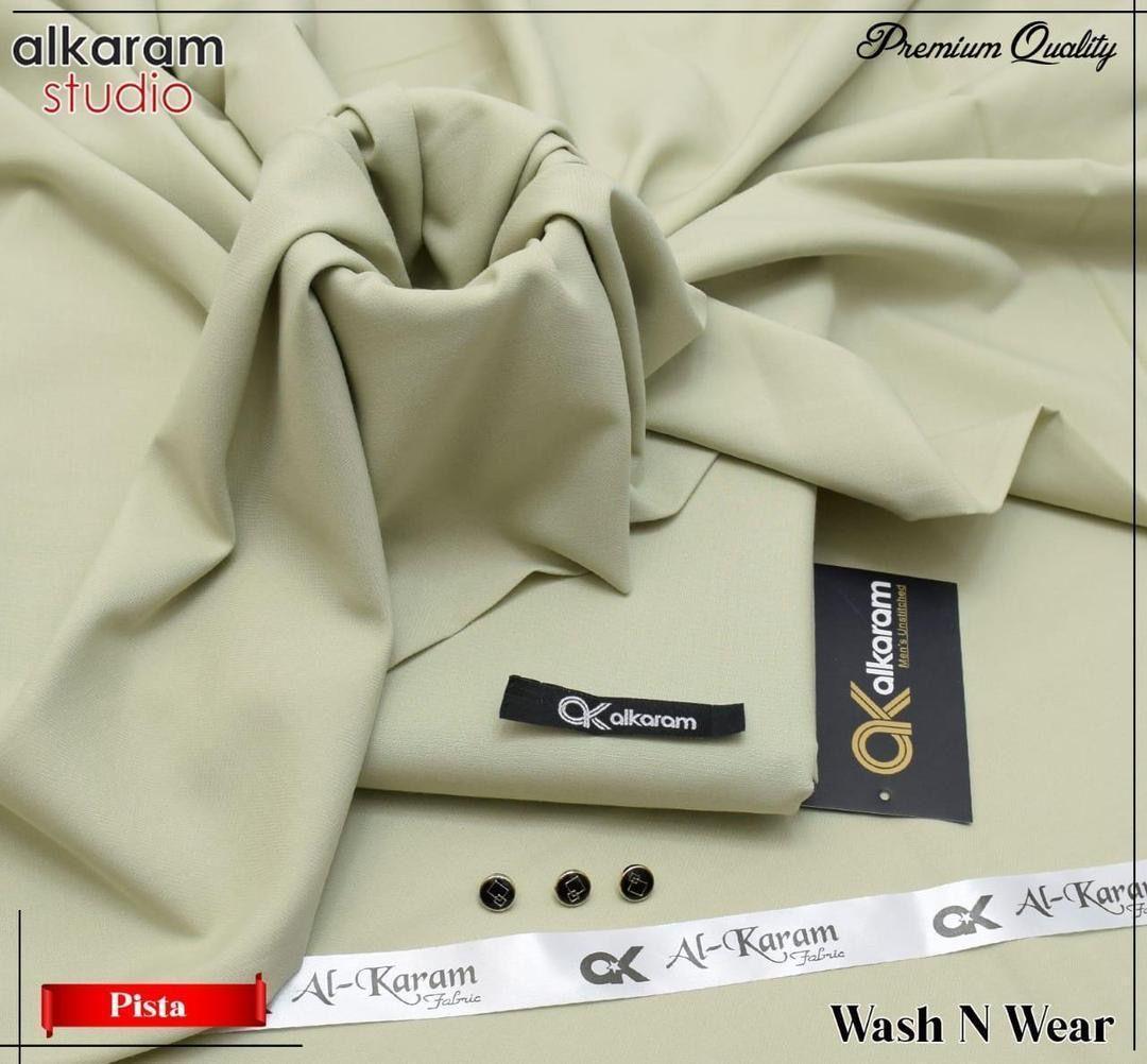 Men's Green Unstitched Shalwar Kameez All Season Wash And Wear