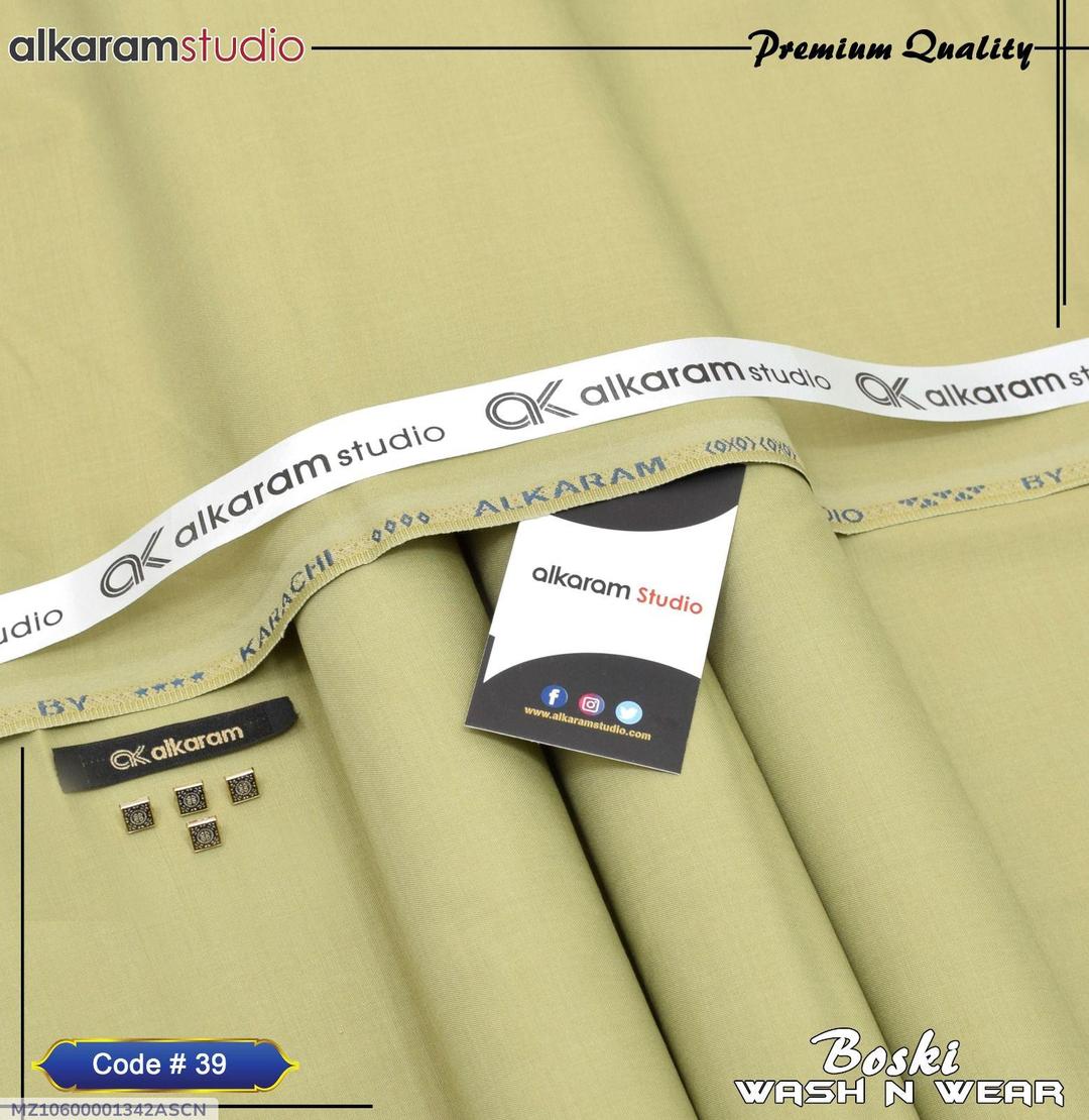 Beige Wash & Wear Suit for Men Summer Daily Wear
