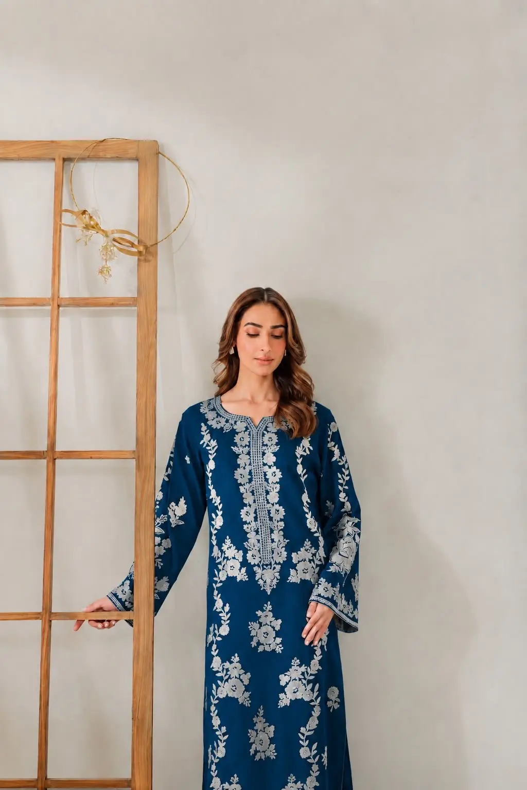 2 Pcs Women's Unstitched Embroidered Suit