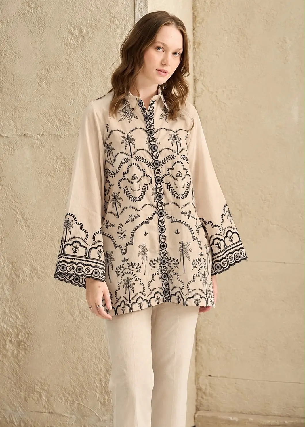 2 Pcs Women's Unstitched Embroidered Suit