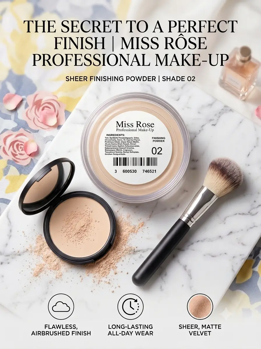 Miss Rose High Coverage Setting Loose Powder