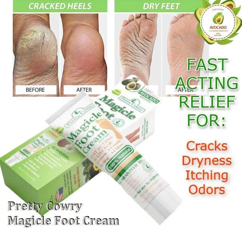 Pretty Cowry Miracle Foot Repair Cream for Dry Cracked Heels