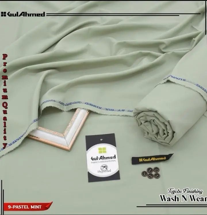 Men’s Unstitched Wash And Wear Plain Suit
