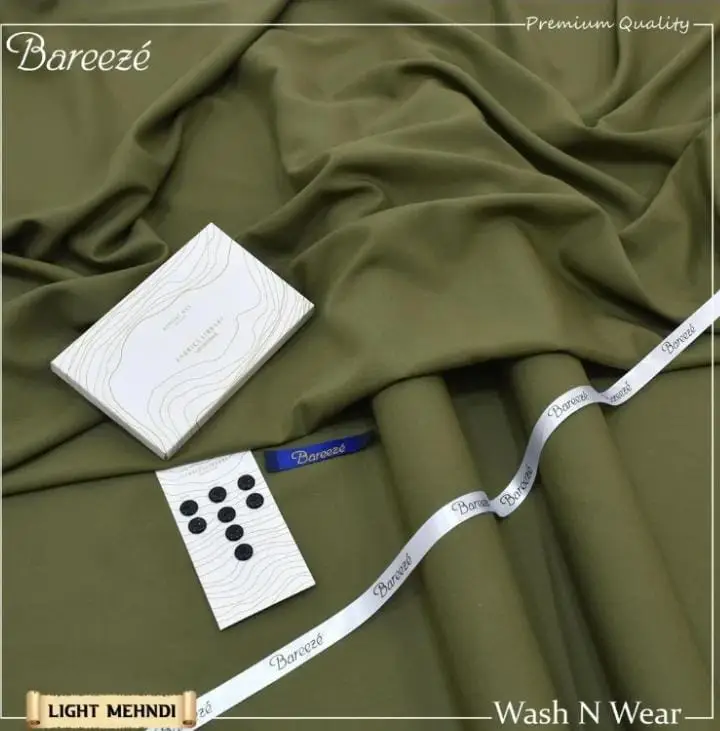 Men’s Unstitched Wash And Wear Plain Suit