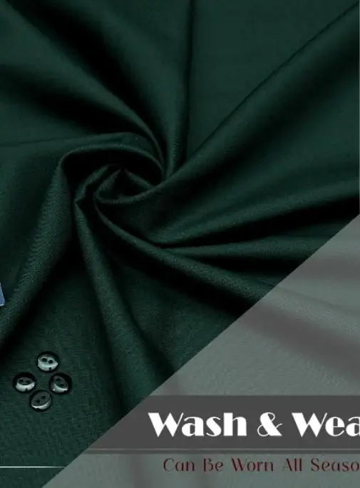 Men’s Unstitched Wash And Wear Plain Suit
