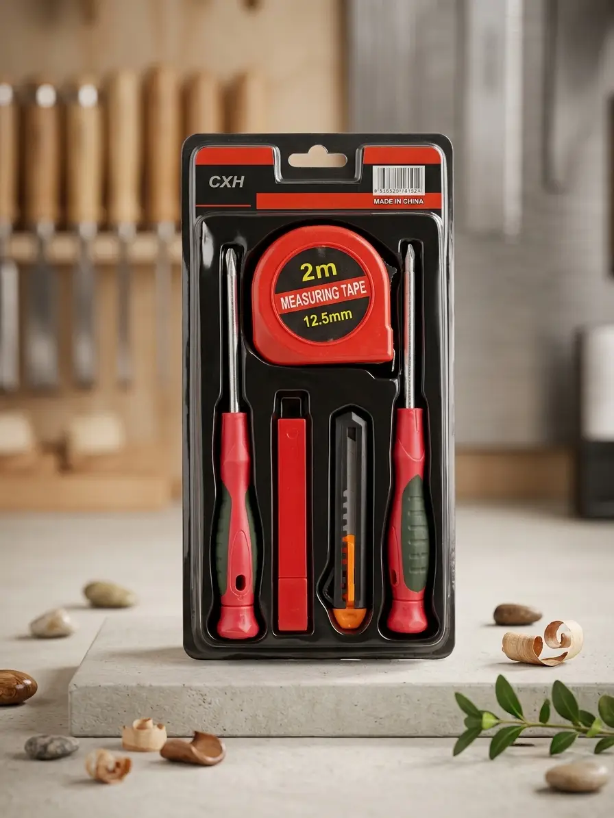 5 Pcs Metal Tool Kit Set Easy To Use Home