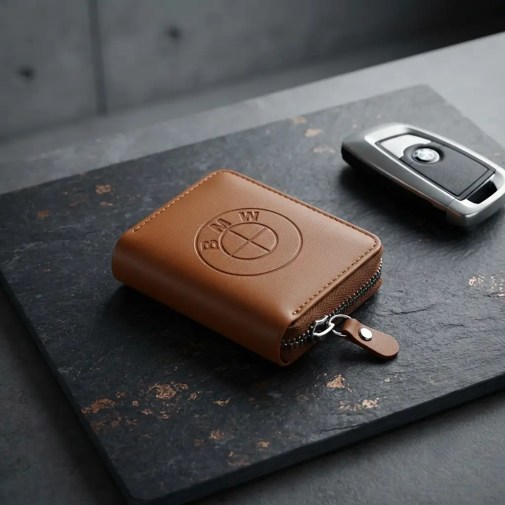 Modren Style Men's Leather Wallet Free Glasses