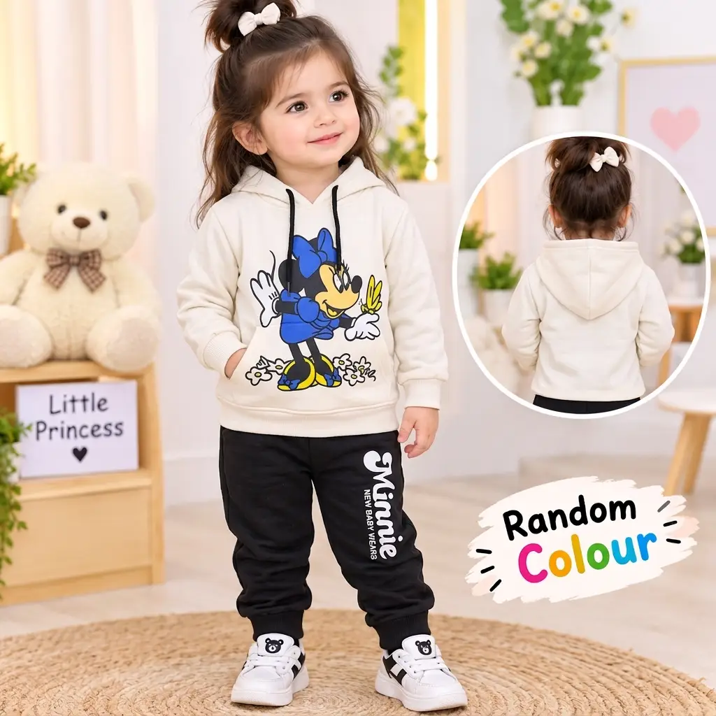 Kids Girls Winter Hoodie's Tracksuit Home Party Wear