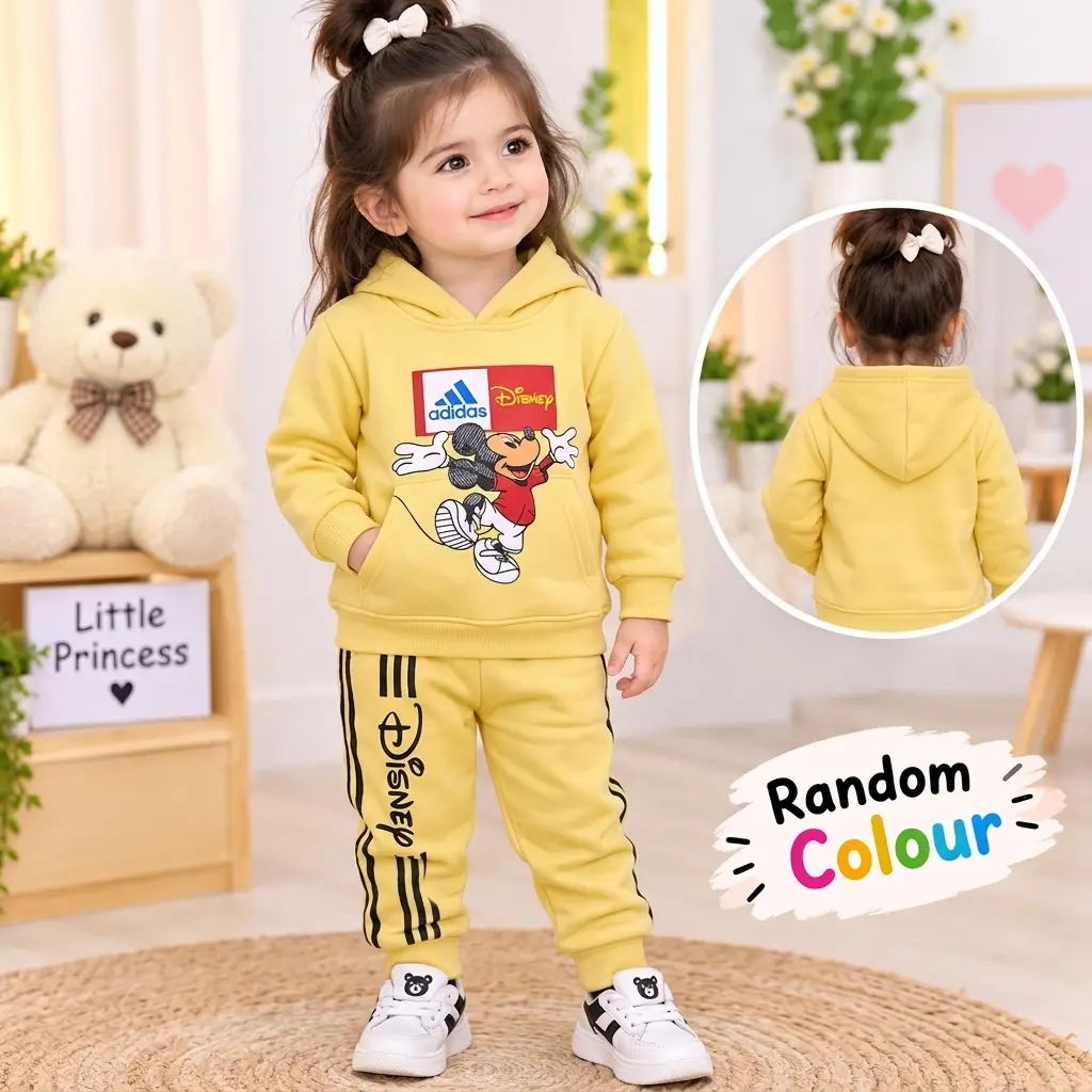 Kids Girls Winter Hoodie's Tracksuit Home Party Wear