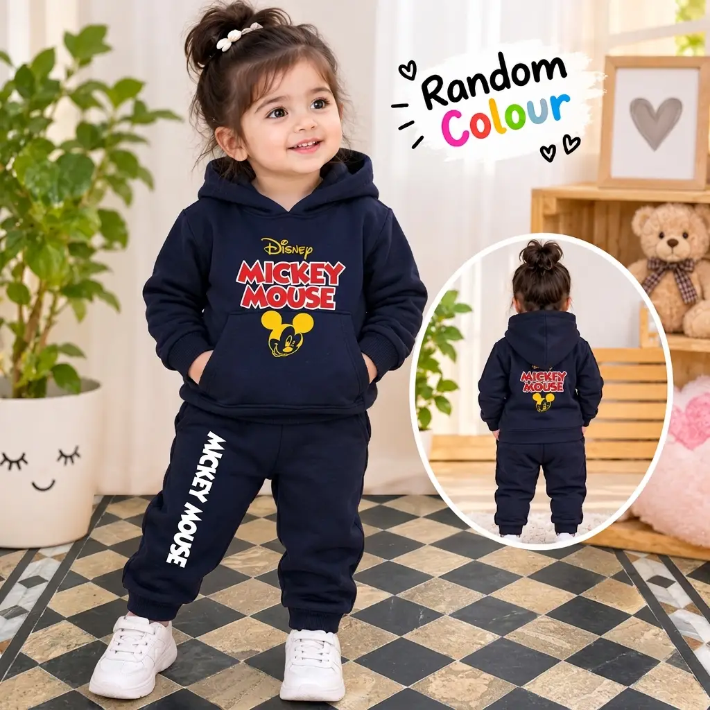 Kids Girls Winter Hoodie's Tracksuit Home Party Wear