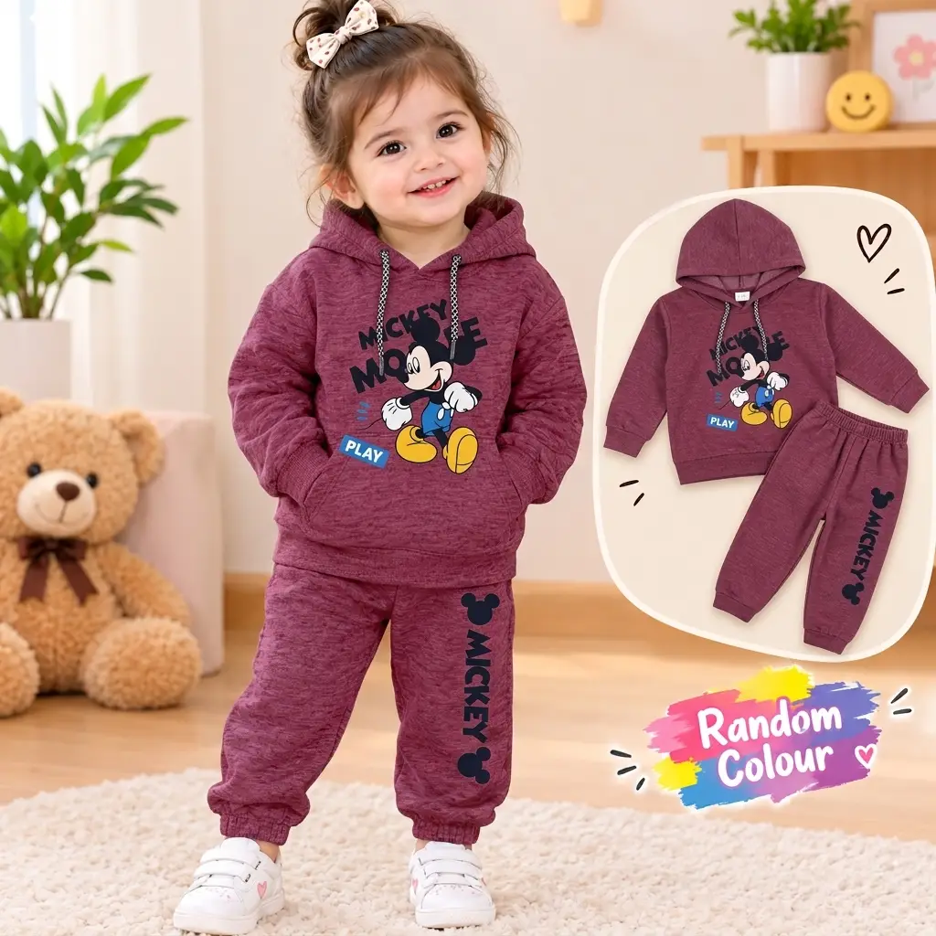 Kids Girls Winter Hoodie's Tracksuit Home Party Wear