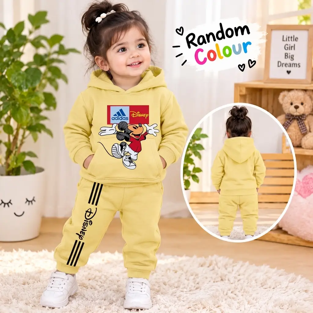 Kids Girls Winter Hoodie's Tracksuit Home Party Wear