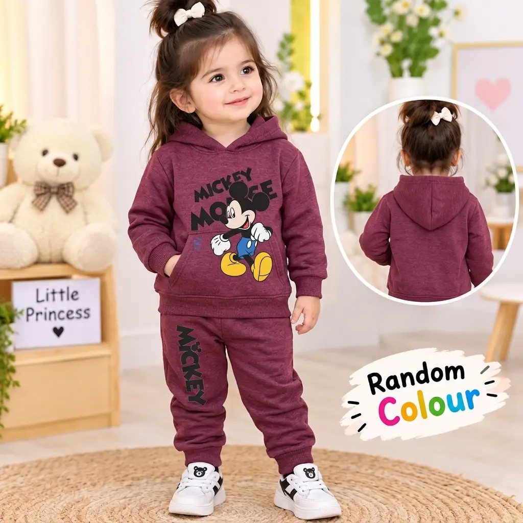Kids Girls Winter Hoodie's Tracksuit Home Party Wear