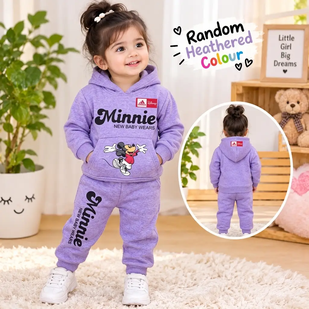 Kids Girls Winter Hoodie's Tracksuit Home Party Wear