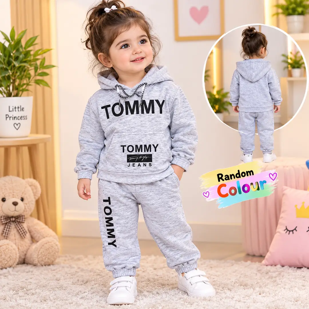 Kids Girls Winter Hoodie's Tracksuit Home Party Wear