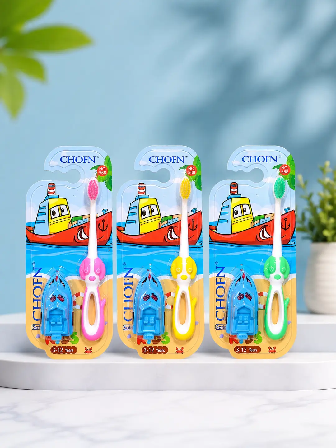 2 Pcs Toys Shape Kids Tooth Brush Pack of 2
