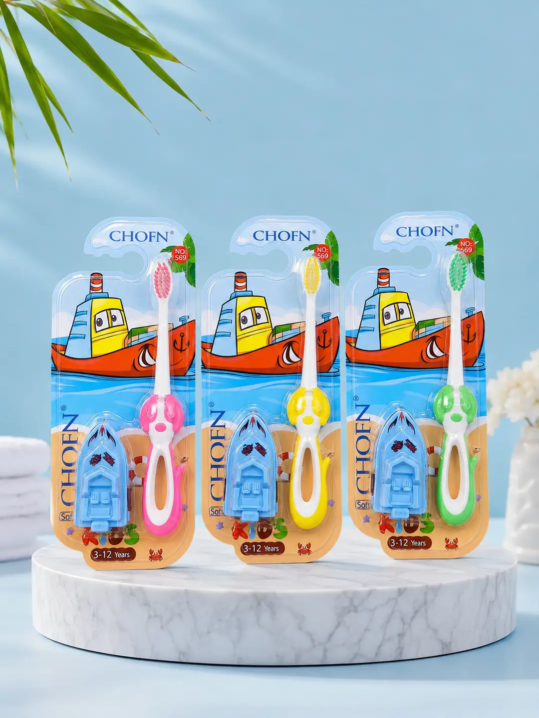 2 Pcs Toys Shape Kids Tooth Brush Pack of 2