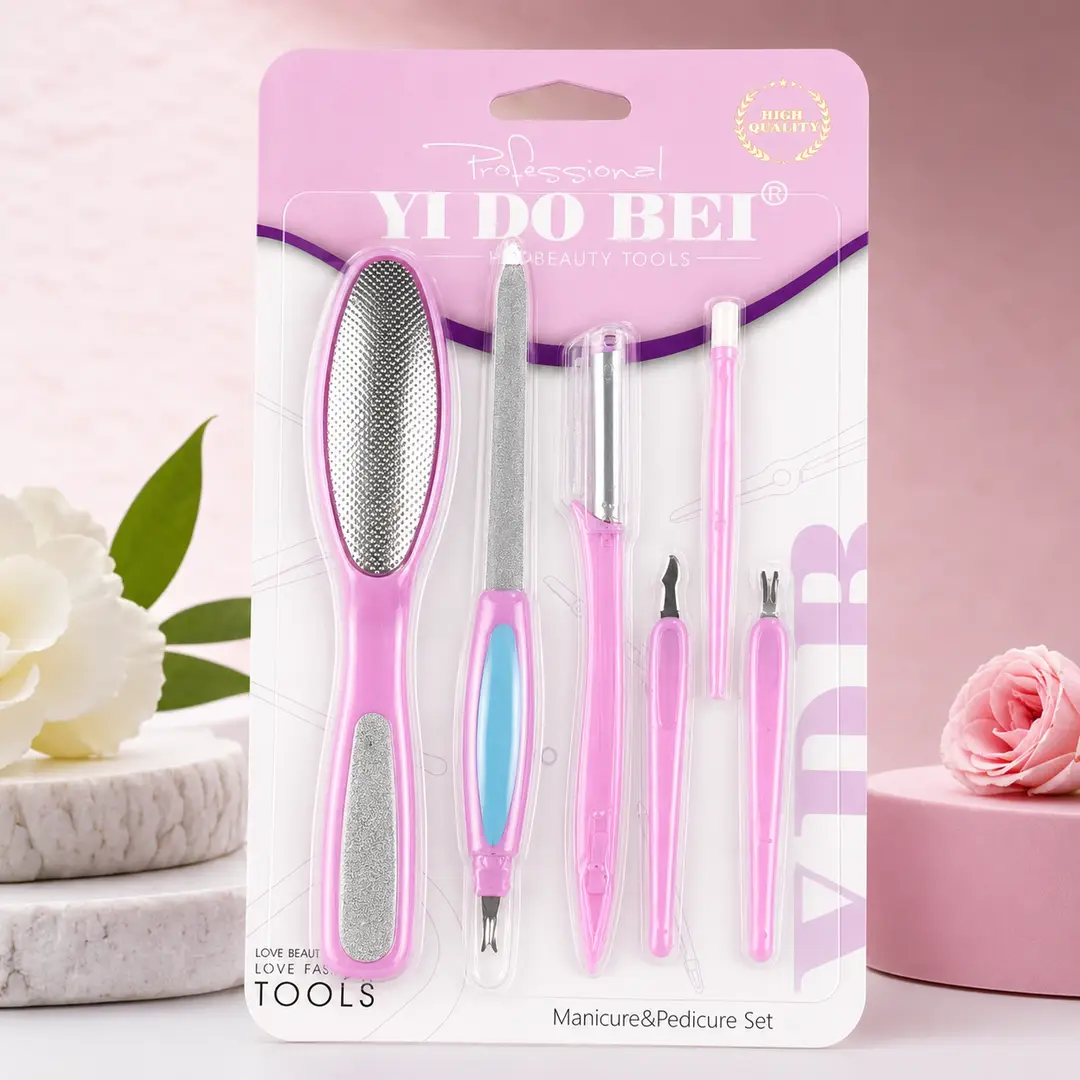6 Piece Manicure Pedicure Kit Set