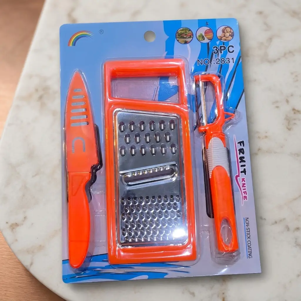 3 In 1 Perfect For Preparing Food Vegetable Slicer Fruit Knife Set