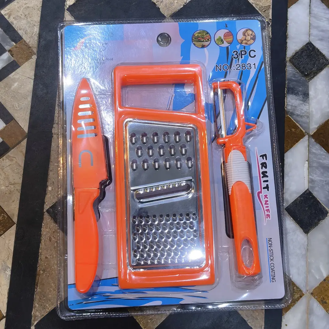 3 In 1 Perfect For Preparing Food Vegetable Slicer Fruit Knife Set