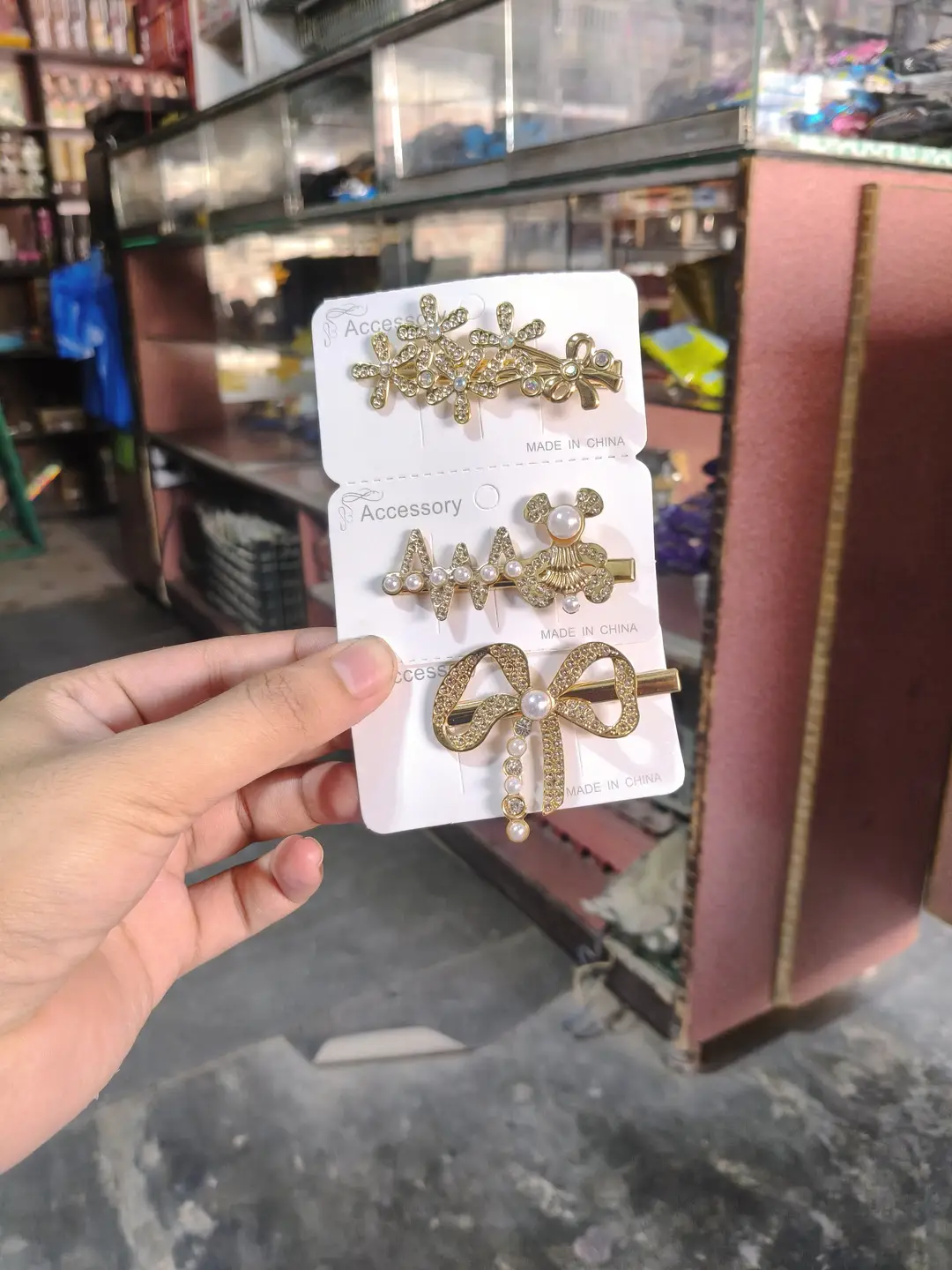 Girl's Fancy Hair Pins 3 Pcs