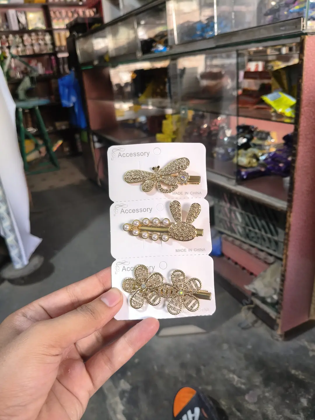 Girl's Fancy Hair Pins 3 Pcs