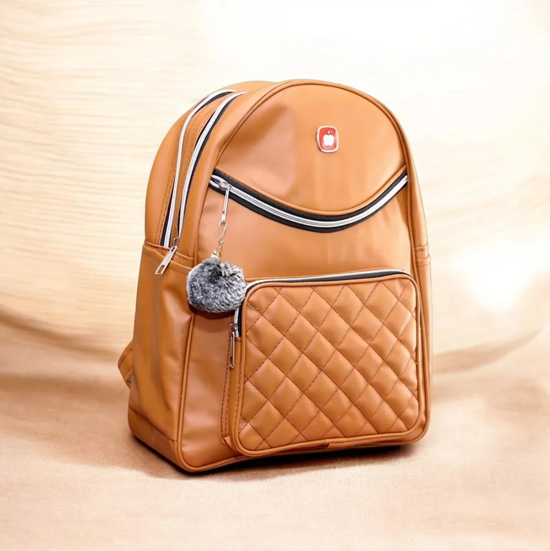 Girl's Leather Backpack