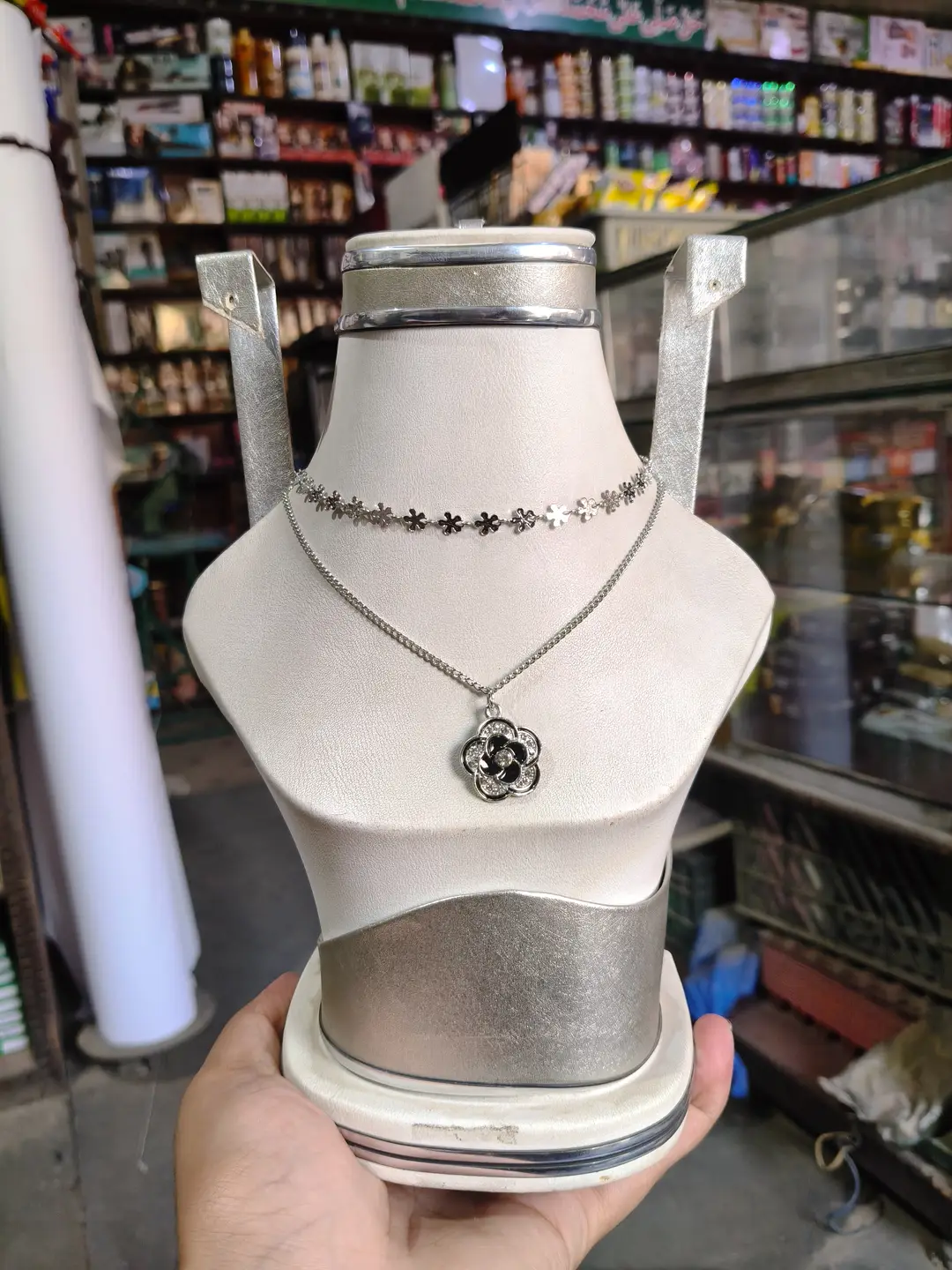 Premium Quality 2 Layered Chain Women And Girls Pendant Set