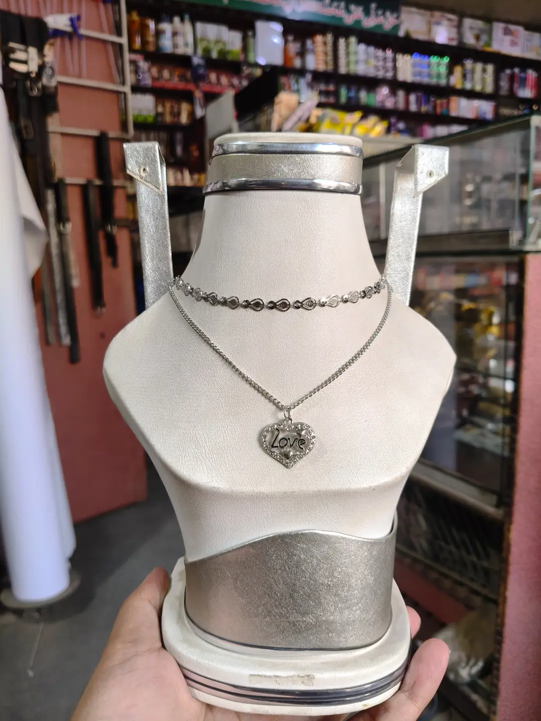 Premium Quality 2 Layered Chain Women And Girls Pendant Set