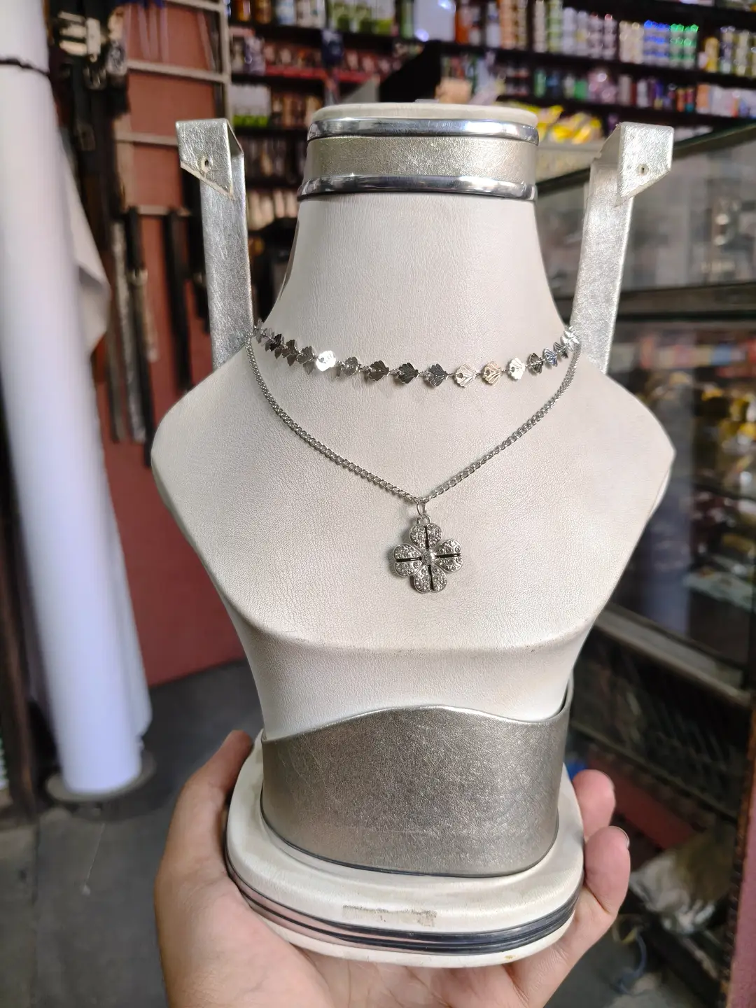 Premium Quality 2 Layered Chain Women And Girls Pendant Set