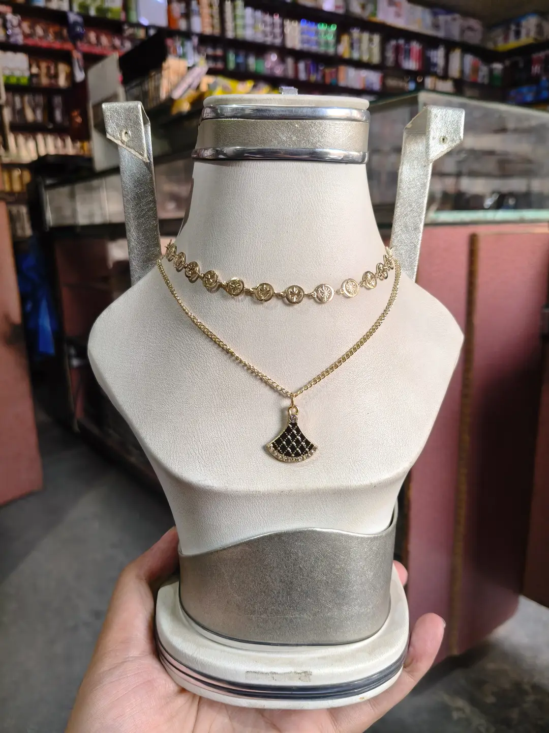 Premium Quality 2 Layered Chain Women And Girls Pendant Set